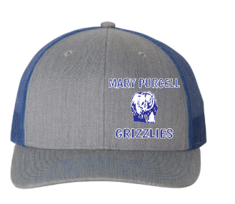 Mary Purcell Blue/Gray Hat