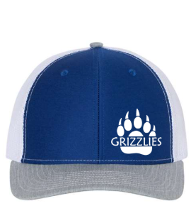 Mary Purcell Blue/White/Gray Grizzlies Hat