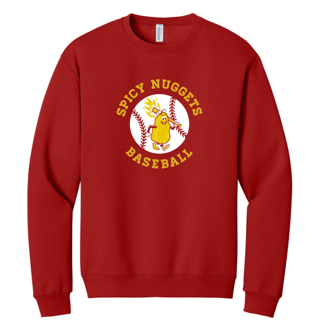 Spicy Nuggets Baseball Crewneck Sweatshirt