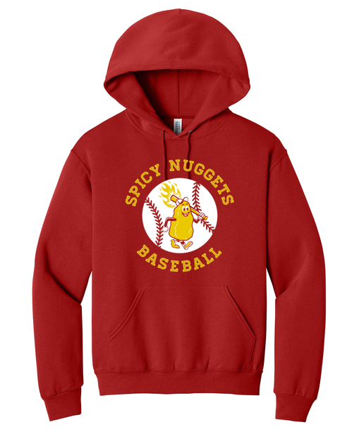 Spicy Nuggets Baseball Hooded Sweatshirt